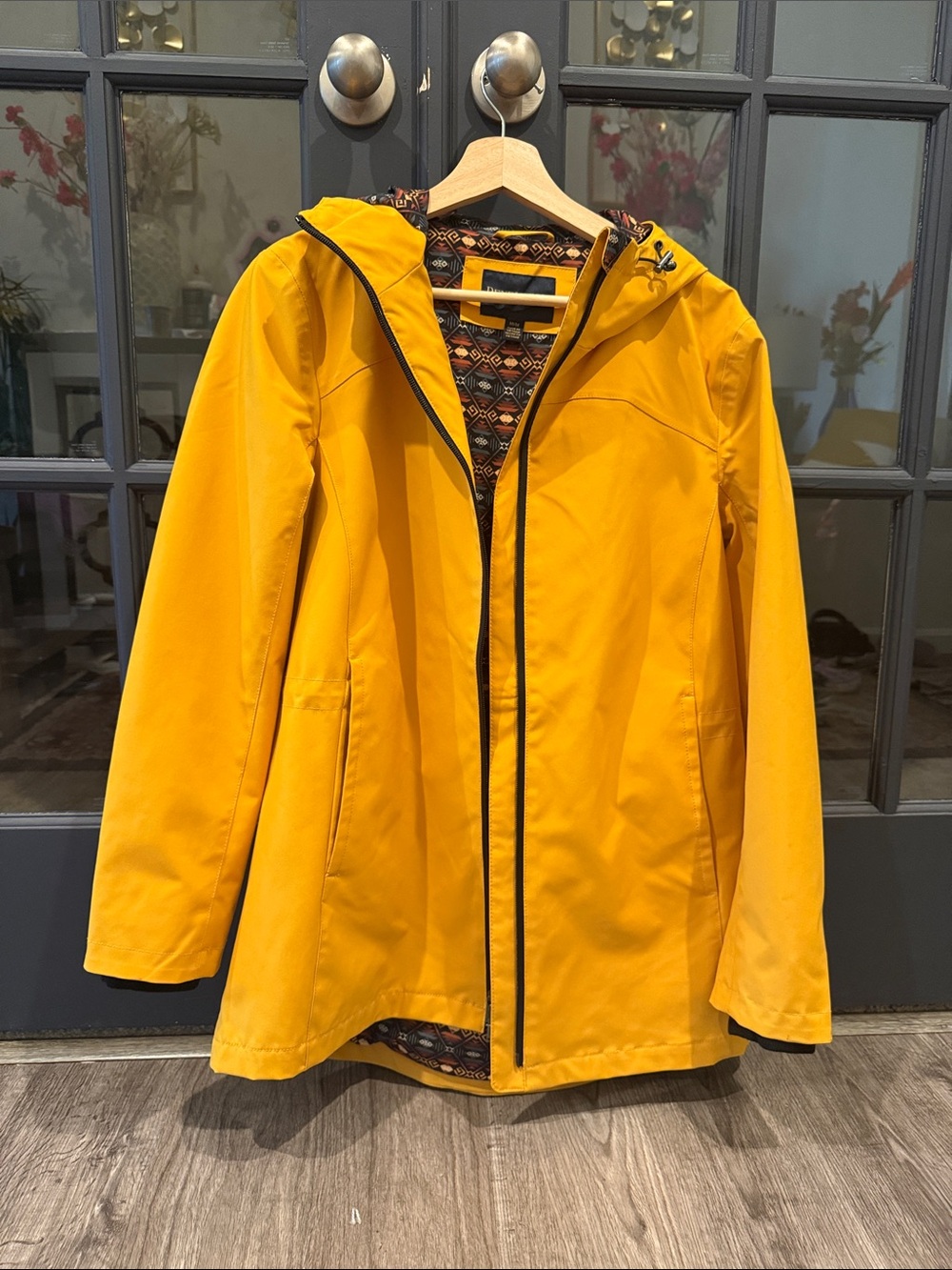 Pendleton Yellow Waterproof Hooded Coat - Women